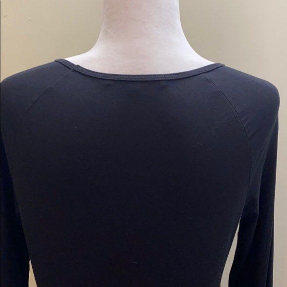 Auth Gucci Italy silver hardware cut out long sleeve small shirt Blk - Picture 5 of 8